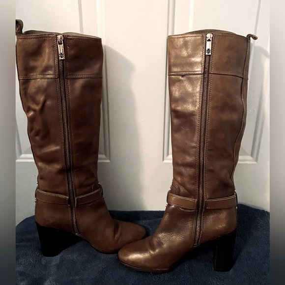 Tory Burch Patterson Leather Classic Riding Boot Sz 7.5 - Picture 4 of 5